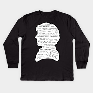 Sherlock Holmes · BBC tv show sherlock Black Kids Long Sleeve T-Shirt